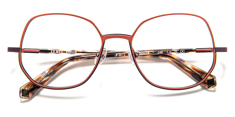 J.F. Rey® JF3071 JFR JF3071 8398 52 - 8398 Salmon/Purple Eyeglasses