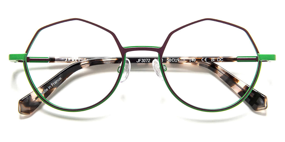 J.F. Rey® JF3072 JFR JF3072 7040 50 - 7040 Purple/Green Eyeglasses