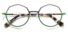 J.F. Rey® JF3072 JFR JF3072 7040 50 - 7040 Purple/Green Eyeglasses