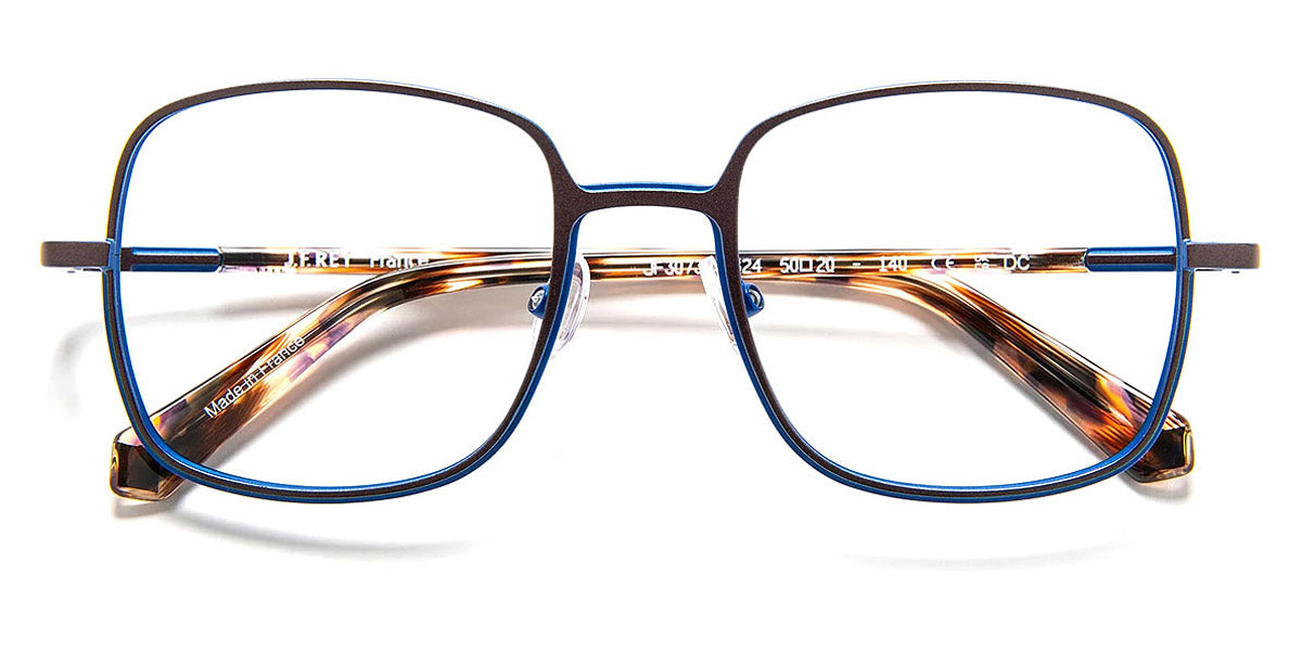 J.F. Rey® JF3073 JFR JF3073 9824 50 - 9824 Brown/Blue Eyeglasses