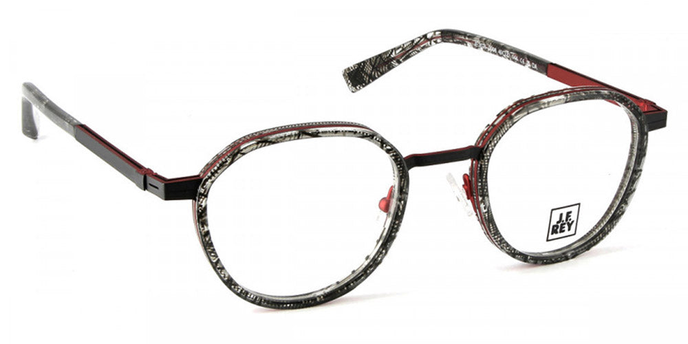 J.F. Rey® JF3075 JFR JF3075 0008 49 - 0008 Black Lace/Black/Red Eyeglasses