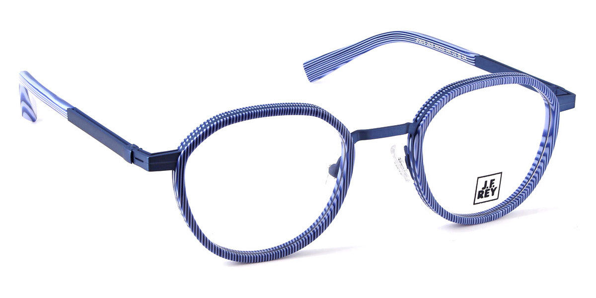 J.F. Rey® JF3075 JFR JF3075 2525 49 - 2525 Stripes Blue Eyeglasses