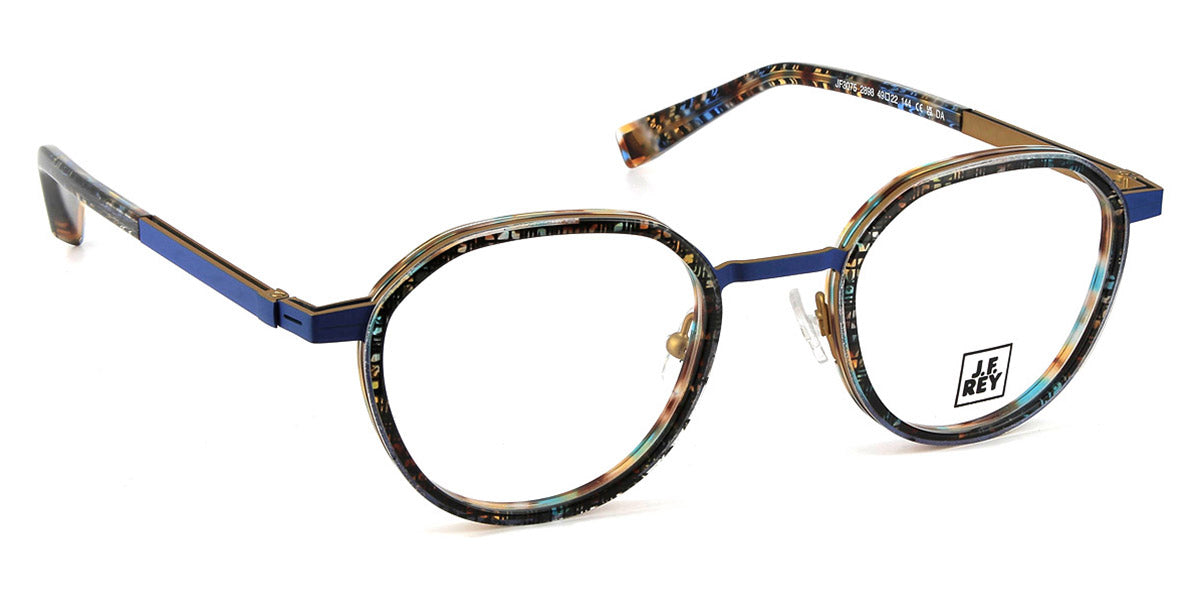 J.F. Rey® JF3075 JFR JF3075 2898 49 - 2898 Demi Blue Eyeglasses