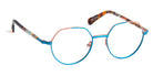 J.F. Rey® JF3076 JFR JF3076 2655 50 - 2655 Blue Light / Gold Pink Eyeglasses