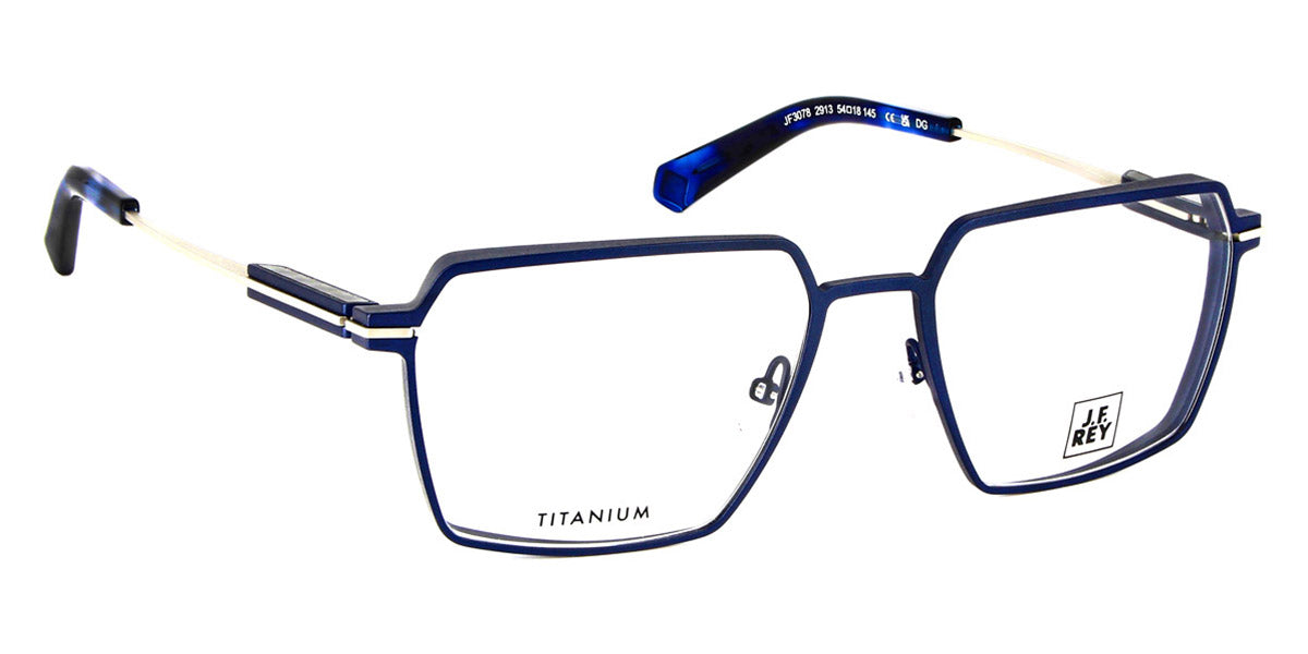 J.F. Rey® JF3078 JFR JF3078 2913 54 - 2913 Blue/Silver Eyeglasses