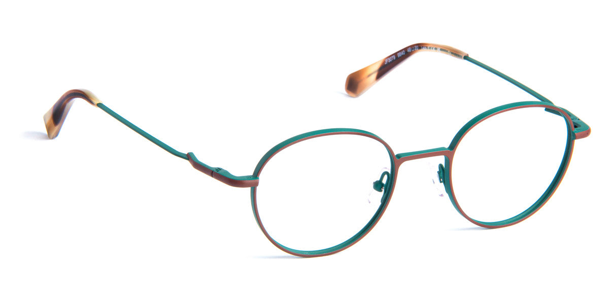 J.F. Rey® JF3079 JFR JF3079 9840 48 - 9840 Brown / Green Peacock Eyeglasses
