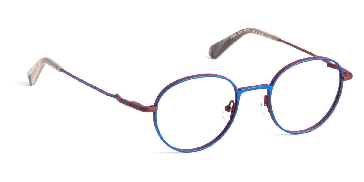 J.F. Rey® JF3080 JFR JF3080 2092 50 - 2092 Blue / Brown Eyeglasses