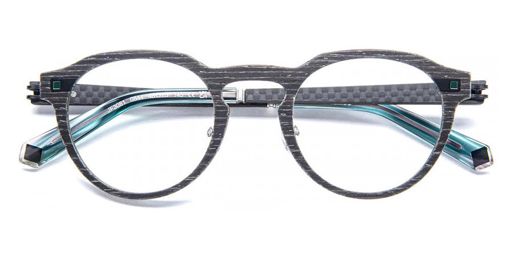 J.F. Rey® JF3081 JFR JF3081 0844 48 - 0844 Carbon/Alu Green Eyeglasses