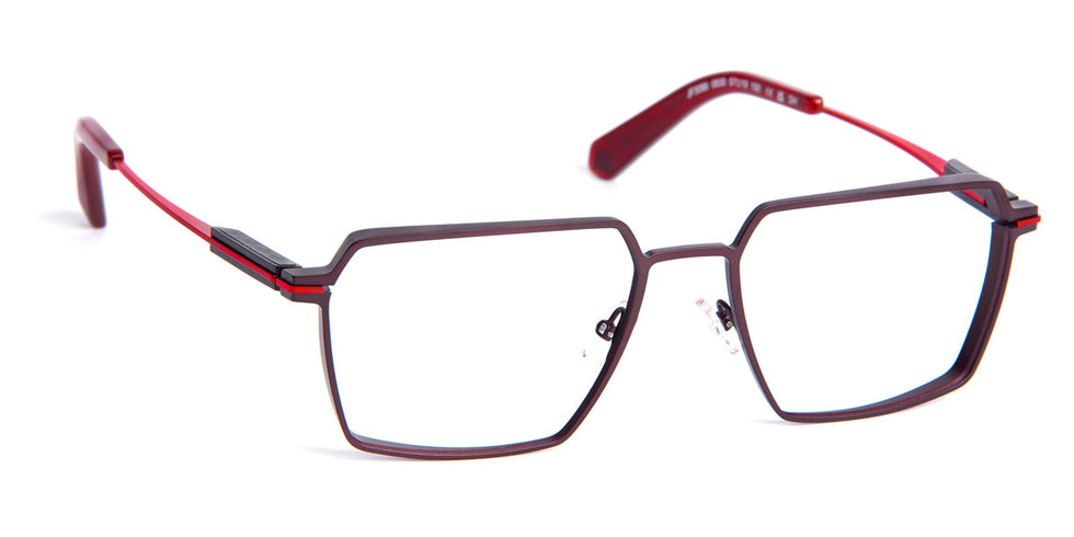 J.F. Rey® JF3086 JFR JF3086 0830 57 - 0830 Black/Red Eyeglasses