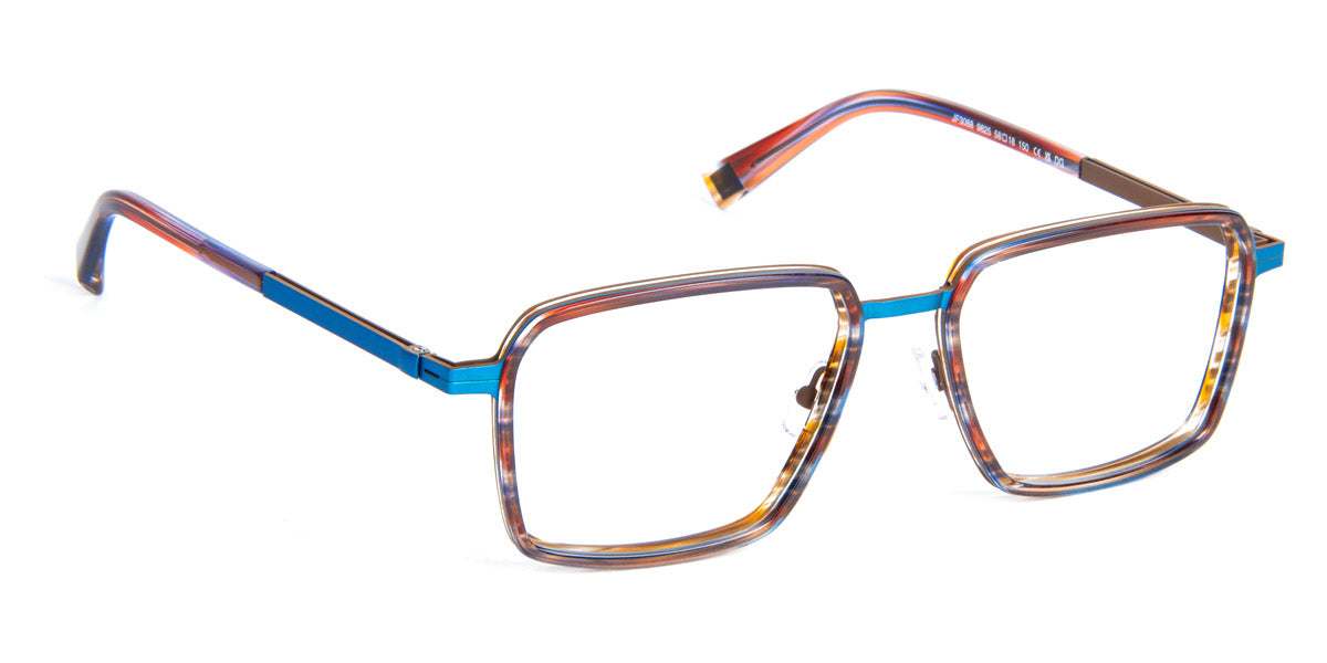 J.F. Rey® JF3088 JFR JF3088 9825 58 - 9825 Brown/Blue Eyeglasses