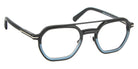 J.F. Rey® JF3091 JFR JF3091 0810 51 - 0810 Gradient Black/Blue/Silver Eyeglasses