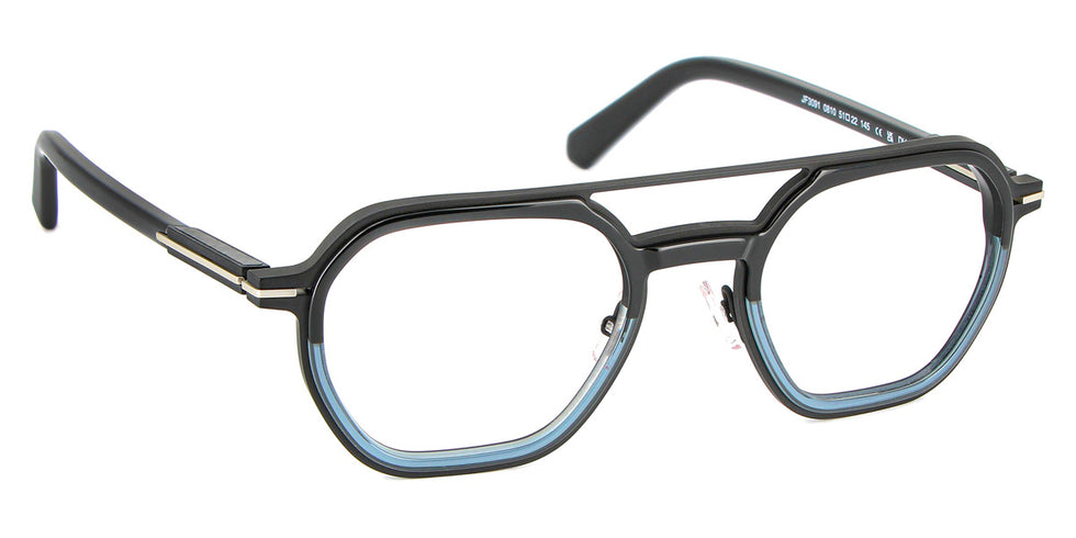J.F. Rey® JF3091 JFR JF3091 0810 51 - 0810 Gradient Black/Blue/Silver Eyeglasses