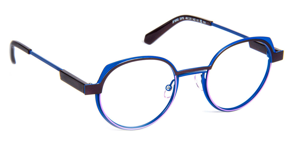 J.F. Rey® JF3092 JFR JF3092 2976 48 - 2976 Blue / Burgundy Eyeglasses