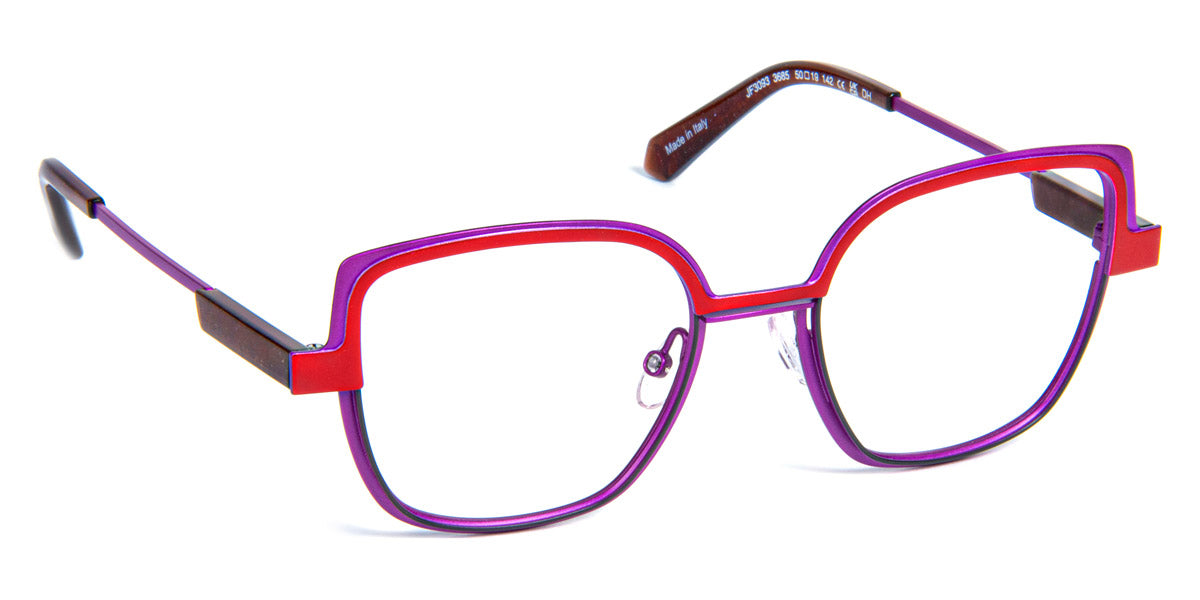 J.F. Rey® JF3093 JFR JF3093 3685 50 - 3685 Red / Pink Fuchsia Eyeglasses