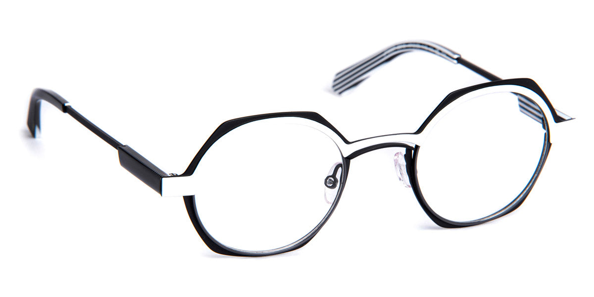 J.F. Rey® JF3097 JFR JF3097 0810 47 - 0810 Black / White Eyeglasses