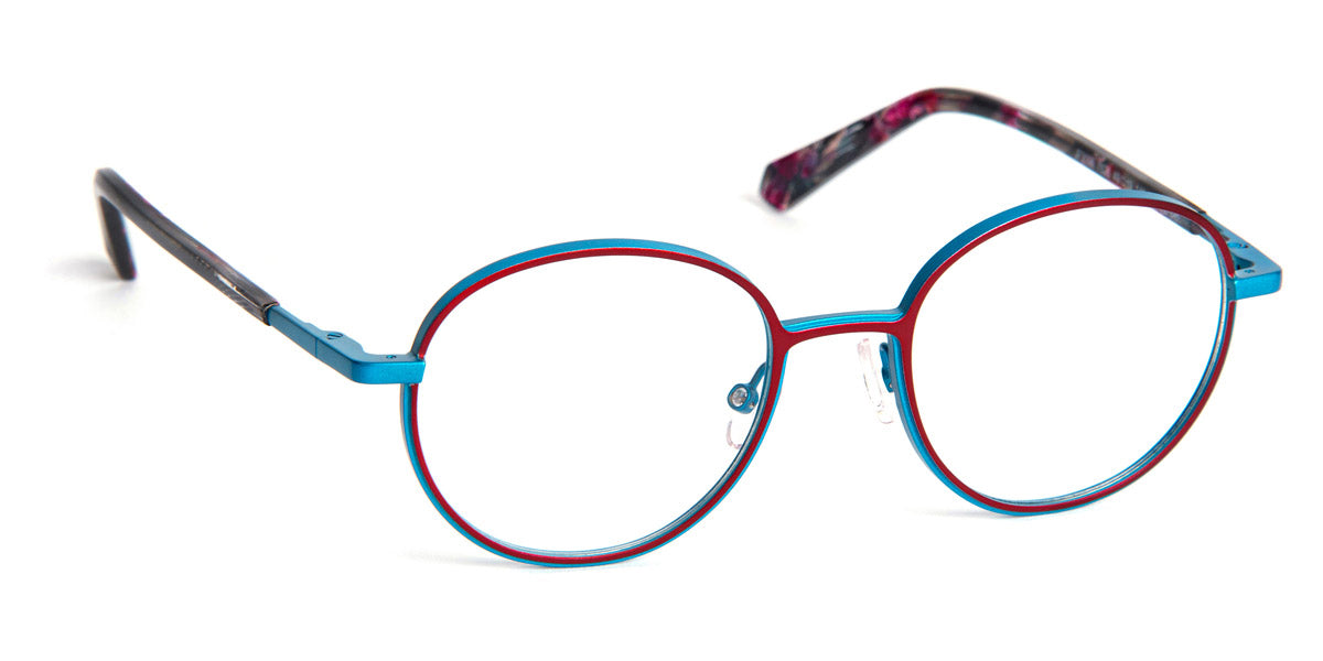 J.F. Rey® JF3098 JFR JF3098 7526 49 - 7526 Plum / Blue Satin Eyeglasses