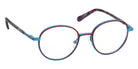J.F. Rey® JF3098 JFR JF3098 7526 49 - Plum/Blue Satin Eyeglasses
