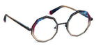 J.F. Rey® JF3103 JFR JF3103 9727 46 - 9727 Gradient Brn/Blue/Burgundy/Blk Eyeglasses