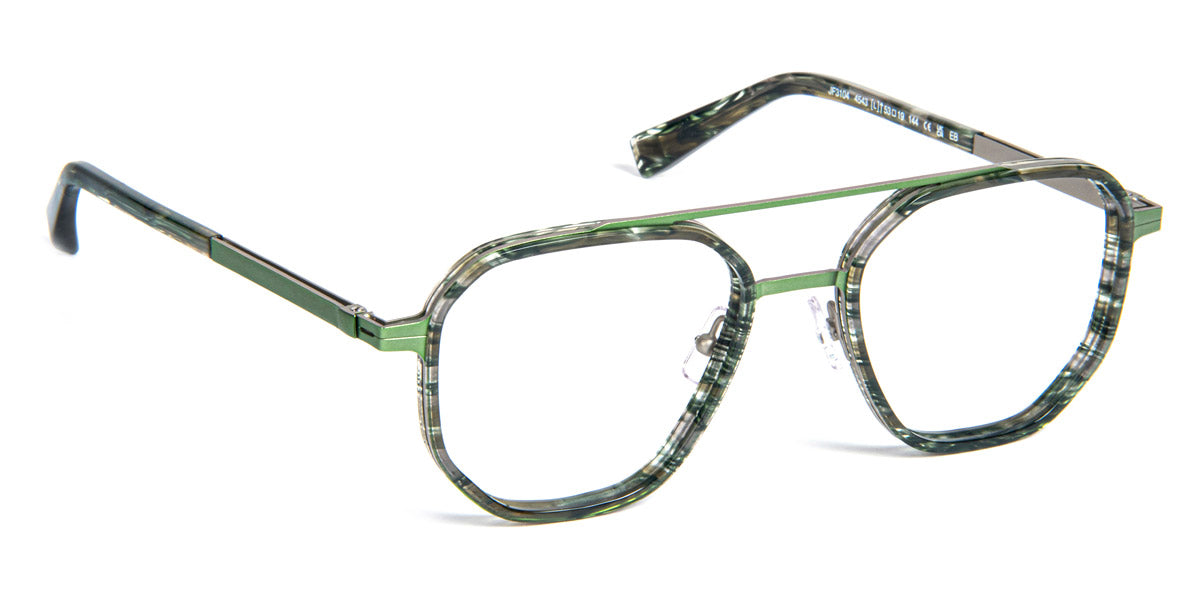 J.F. Rey® JF3104 JFR JF3104 4543 53 - 4543 Green Horn/Olive Eyeglasses
