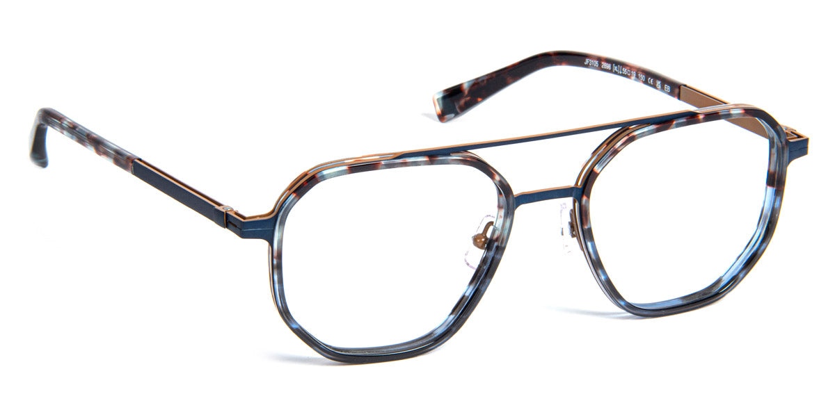 J.F. Rey® JF3105 JFR JF3105 2898 55 - 2898 Demi Blue/Brown Eyeglasses