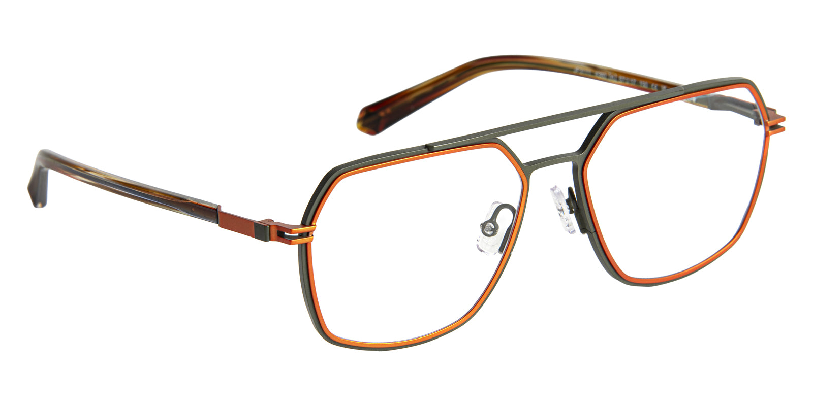 J.F. Rey® JF3111 JFR JF3111 4360 57 - Green/Orange Eyeglasses