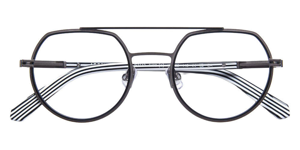 J.F. Rey® JF3112 Aviator Eyeglasses - Ruthenium/Black