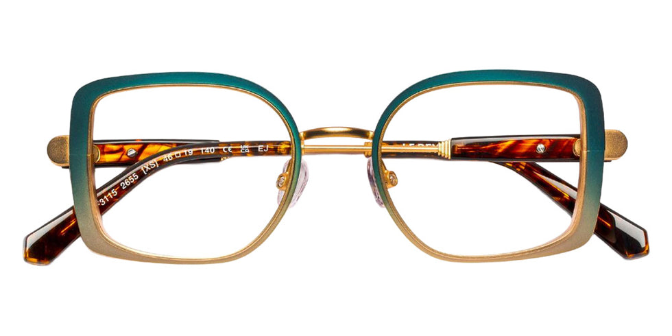 J.F. Rey® JF3115 JFR JF3115 2655 46 Eyeglasses - Teal/Gold