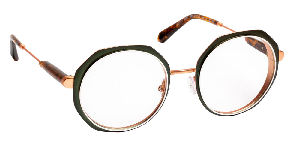 J.F. Rey® JF3117 JFR JF3117 4481 51 Eyeglasses - Green/White/Rose Gold