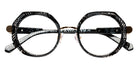 J.F. Rey® JF3118 JFR JF3118 0055 47 Eyeglasses - Bla Glitter/Shiny Gold