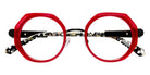 J.F. Rey® JF3118 JFR JF3118 0855 47 Eyeglasses - Burgundy/Black/Leopard
