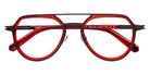 J.F. Rey® JF3122 JFR JF3122 0838 54 Eyeglasses - Black/Red/Ruthenium