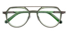J.F. Rey® JF3122 JFR JF3122 4302 54 Eyeglasses - Green Gradient/Ruthenium