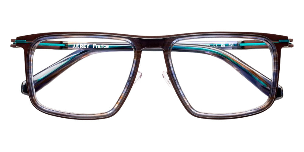 J.F. Rey® JF3123 JFR JF3123 9822 54 Eyeglasses - Horn Blue