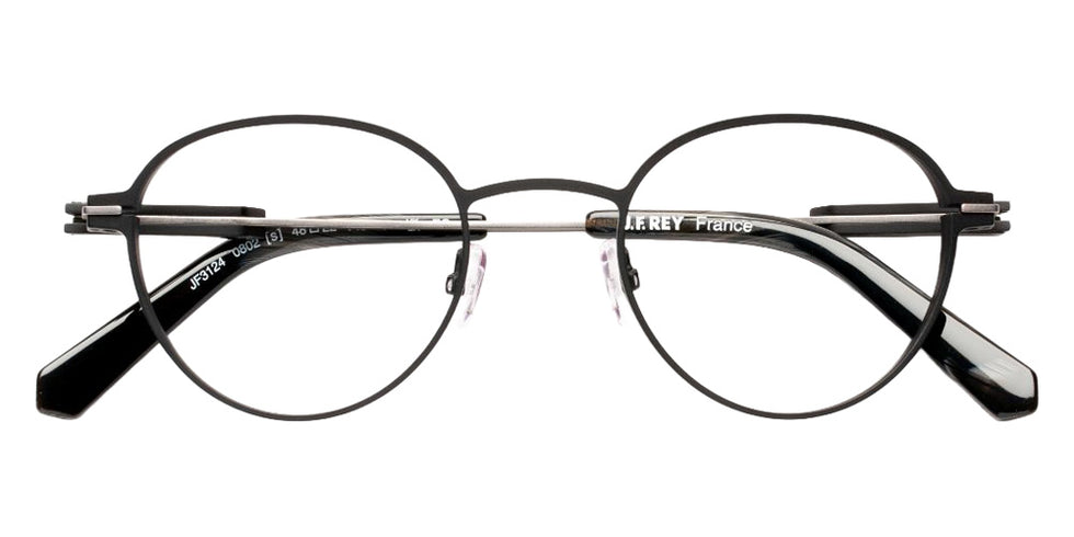 J.F. Rey® JF3124 JFR JF3124 0802 48 Eyeglasses - Black/Ruthenium