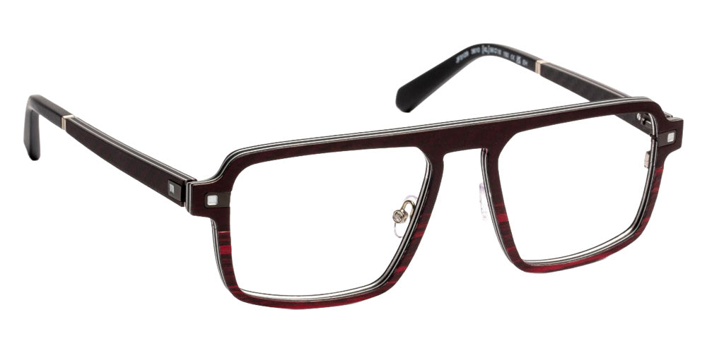 J.F. Rey® JF3129 JFR JF3129 3610 56 Eyeglasses - Burgundy/Aluminium