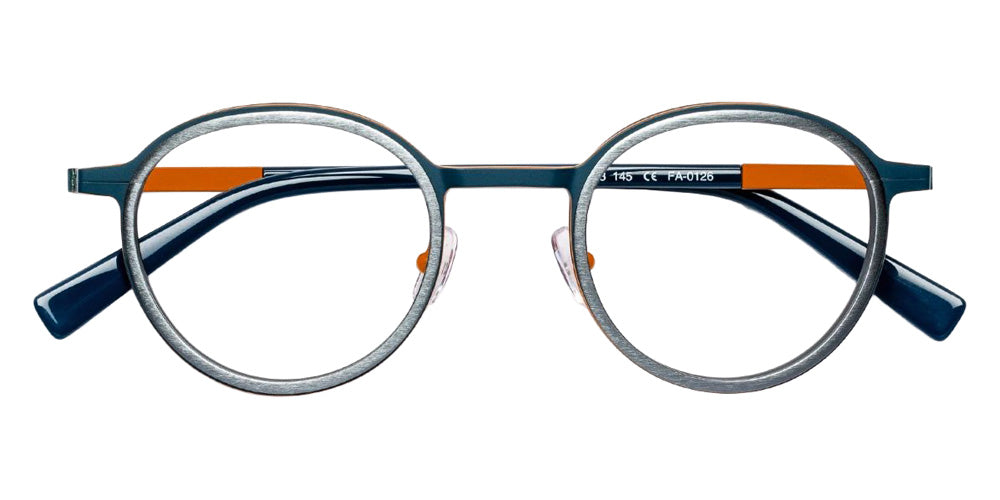 J.F. Rey® JF3130 JFR JF3130 4402 47 Eyeglasses - Pea Blue/Ruthenium/Orange