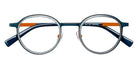 J.F. Rey® JF3130 JFR JF3130 4402 47 Eyeglasses - Pea Blue/Ruthenium/Orange