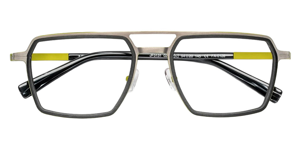 J.F. Rey® JF3131 JFR JF3131 0243 54 Eyeglasses - Ruthenium/Black/Green