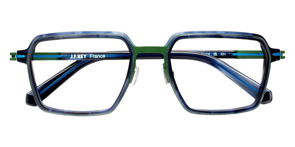 J.F. Rey® JF3135 JFR JF3135 4428 54 Eyeglasses - Horn Blue/Khaki