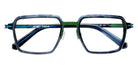 J.F. Rey® JF3135 JFR JF3135 4428 54 Eyeglasses - Horn Blue/Khaki