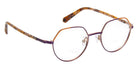 J.F. Rey® JF3136 Geometric Eyeglasses - Purple/Copper/Rose Gold