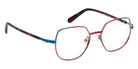 J.F. Rey® JF3137 Geometric Eyeglasses - Plum/Blue/Rose Gold