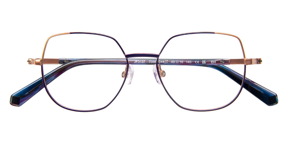 J.F. Rey® JF3137 Geometric Eyeglasses - Viole/Rose Gold