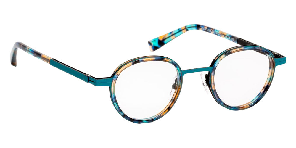 J.F. Rey® JF3138 Round Eyeglasses - Tortoiseshell/Blue