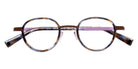 J.F. Rey® JF3138 Round Eyeglasses - Tortoiseshell/Brown/Mauve