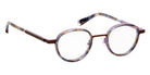 J.F. Rey® JF3138 Round Eyeglasses - Tortoiseshell/Brown/Mauve