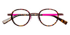 J.F. Rey® JF3138 Round Eyeglasses - Brown Pearly/Brown/Fuchsia
