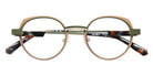 J.F. Rey® JF3139 Round Eyeglasses - Khaki/Gold