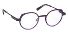 J.F. Rey® JF3139 Round Eyeglasses - Plum/Blue Night