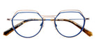 J.F. Rey® JF3145 Geometric Eyeglasses - Blue/Rose Gold